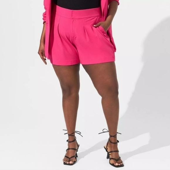 torrid Pants - Torrid Studio Crepe Wide Leg Shorts